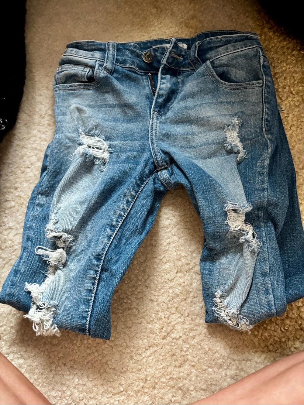 Cello Light Blue Distressed Ripped Women's Jeans